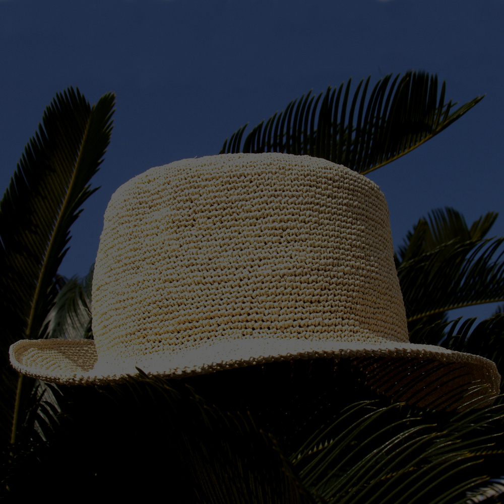 クローシュ網のパナマ帽子